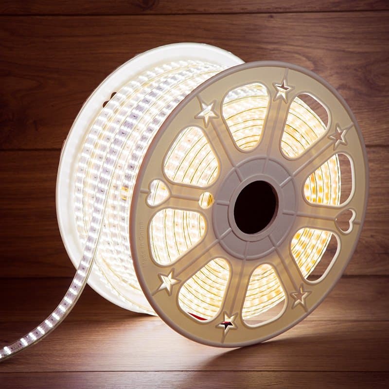 Rexant LED Лента 220В, 7.5x20мм, IP67, SMD 2835, 276 LED/м, Белый, 50м 142-203