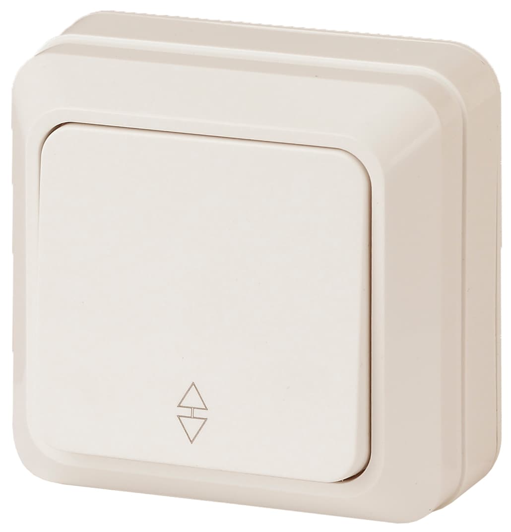 Intro 2-103-02 Переключатель, 10А-250В, IP20, ОУ, Quadro, сл.кость (10/200/3600)