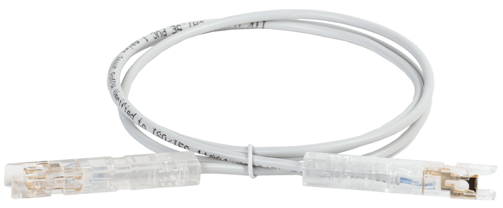IEK ITK Патч-корд 110-110 2 пары, кат.5Е, 1м, серый PC01-110-2P1M — миниатюра 2