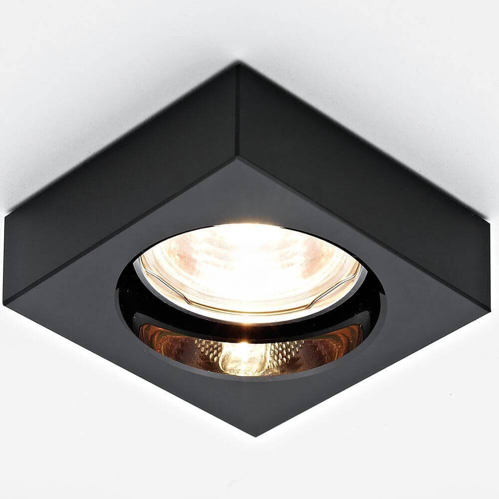 Ambrella Встраиваемый точечный светильник D9171 BK черный MR16 H25 D80 mm — миниатюра 2