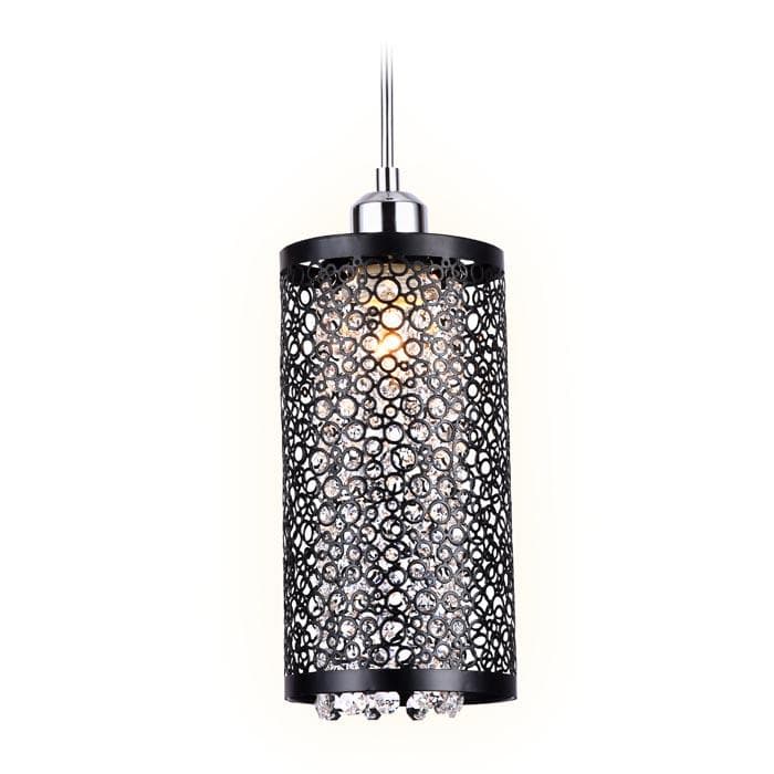 Ambrella Подвесной светильник со сменной лампой TR3637 CH/BK хром/черный E14 max 40W D130*1100 — миниатюра 2