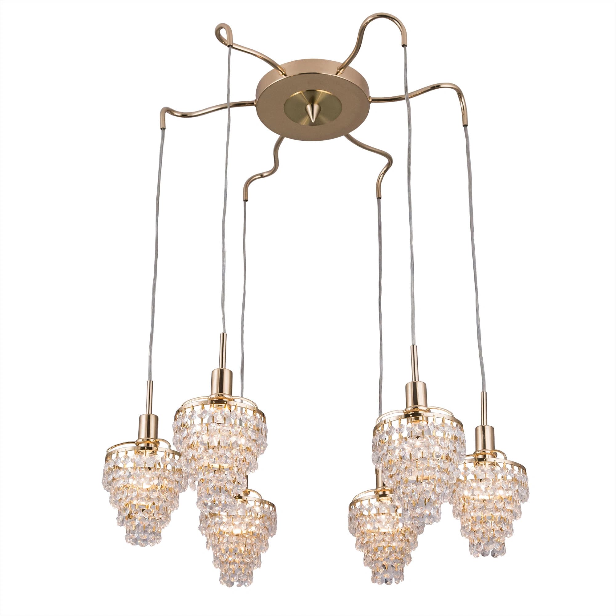 Citilux CL322261 Контур Зол.+Прозр Светильник Люстра — миниатюра 1