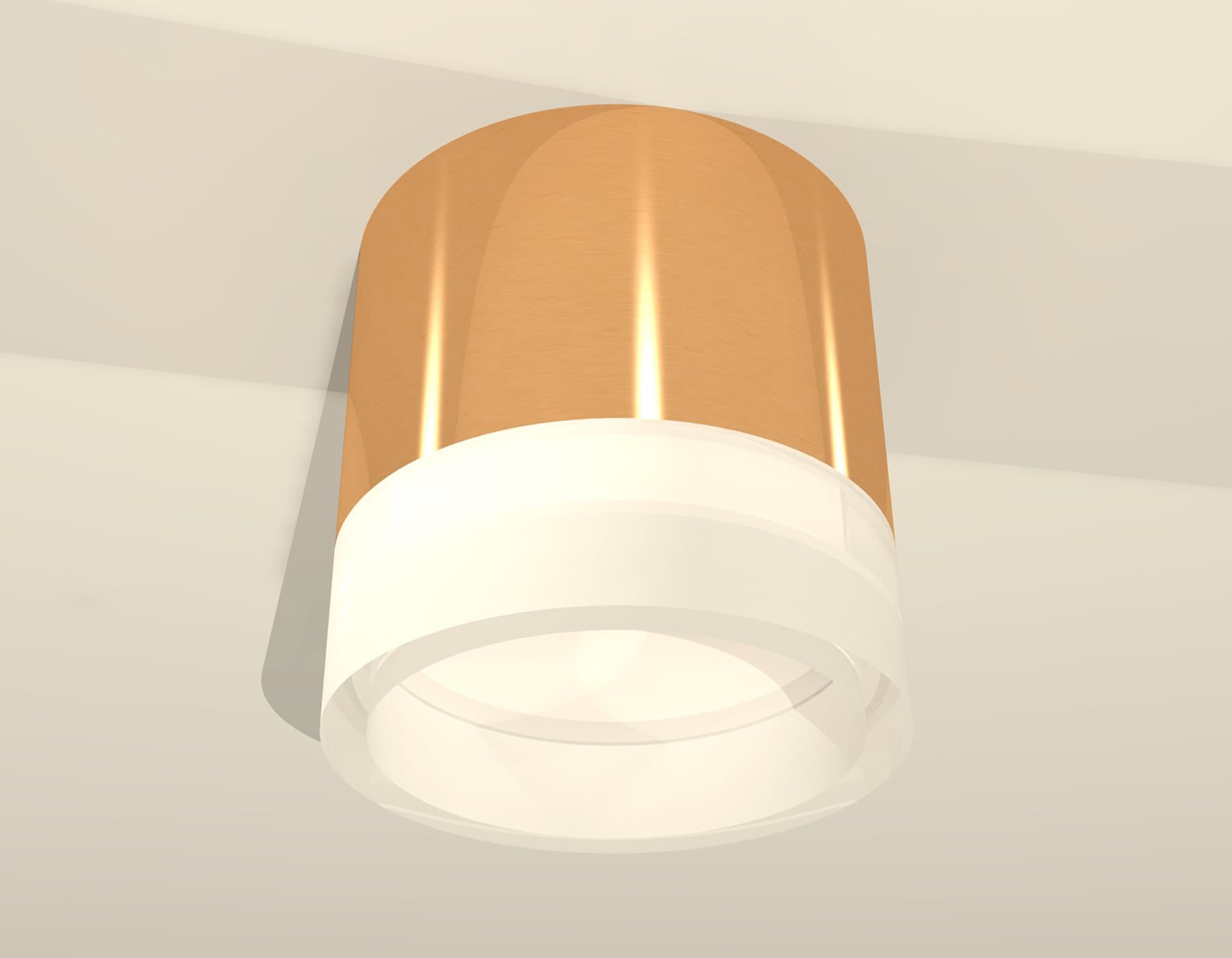 Ambrella Комплект накладного светильника с акрилом XS8121010 PYG/FR золото желтое полированное/белый матовый GX53 (C8121, N8401) — миниатюра 3