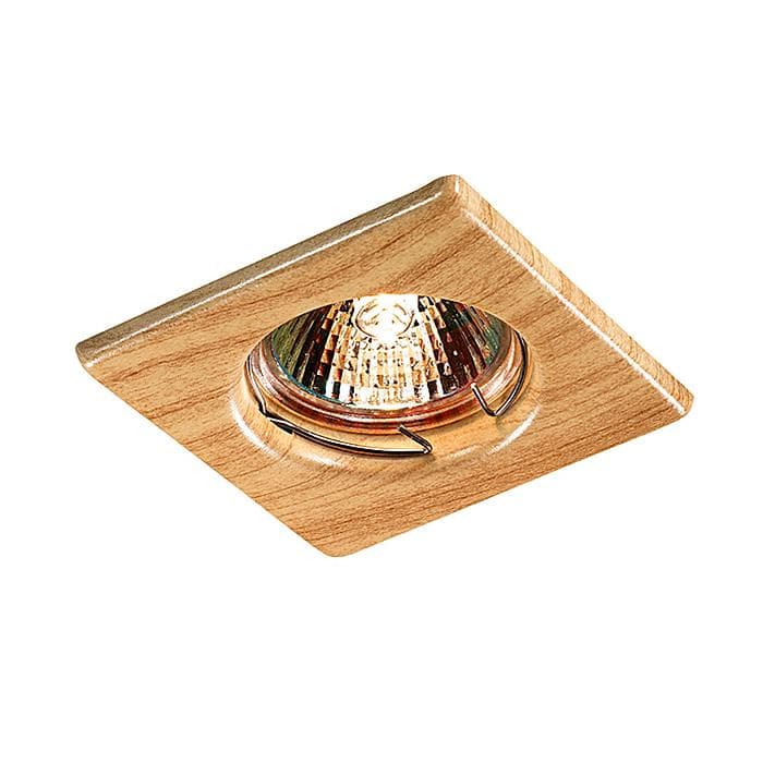 Novotech 369716 NT12 271 светлое дерево Встраиваемый НП светильник IP20 GX5.3 50W 12V WOOD