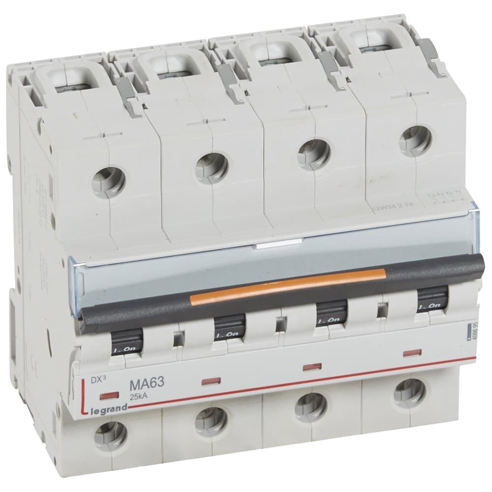 Legrand Автоматический выключатель DX3 4П MA63A 25кА 409895