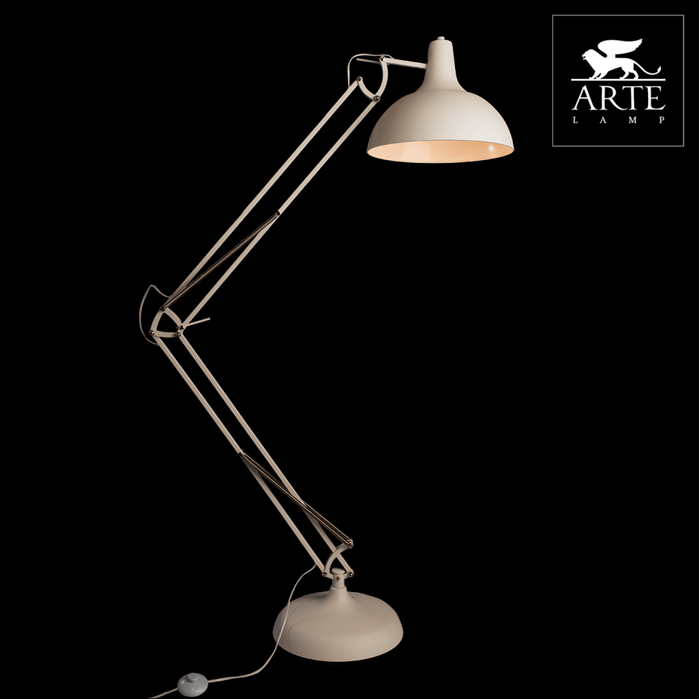 Arte Lamp Goliath Белый Торшер 1x60W 1xE27 A2487PN-1WH — миниатюра 2