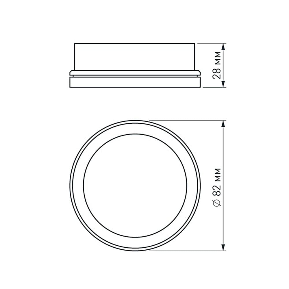 Arlight Вставка SP-POLO-R85 (GD, 3-3) (Металл) 020882 — миниатюра 3