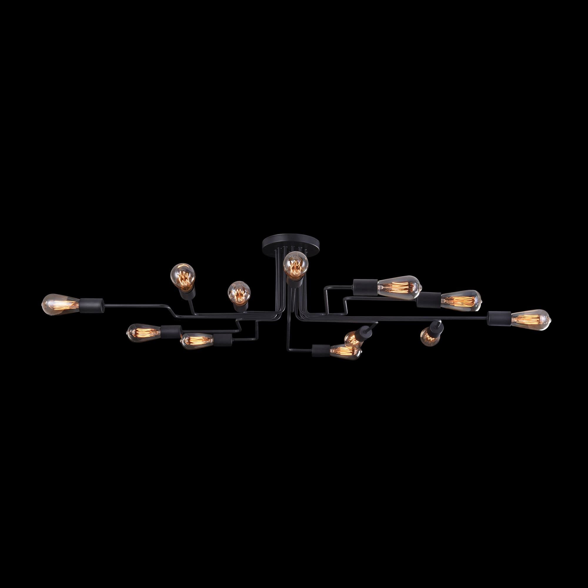 Maytoni Loft Gilbert Черный Потолочный светильник 12xE27 60W T532CL-12B — миниатюра 2