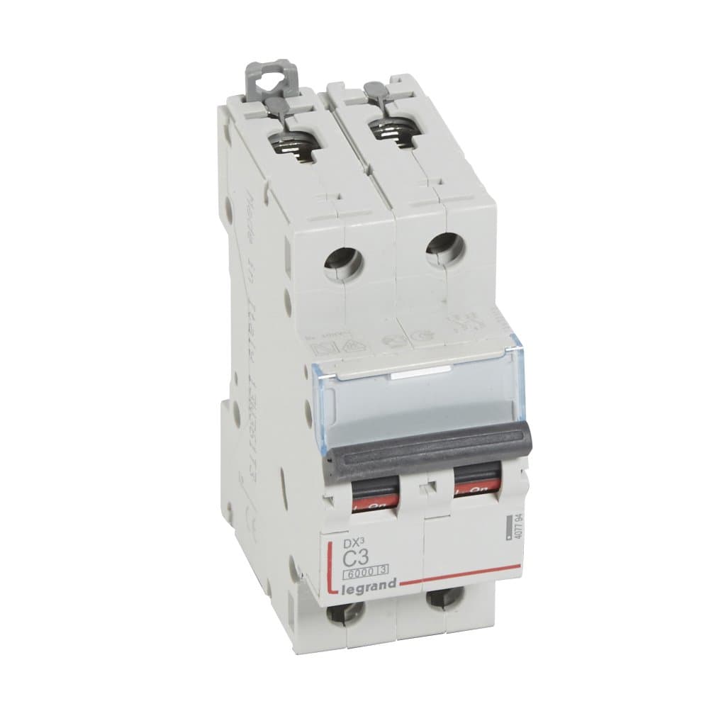 Legrand DX3 Автоматический выключатель 2P 3A (С) 6000/10kA 407794 — миниатюра 1