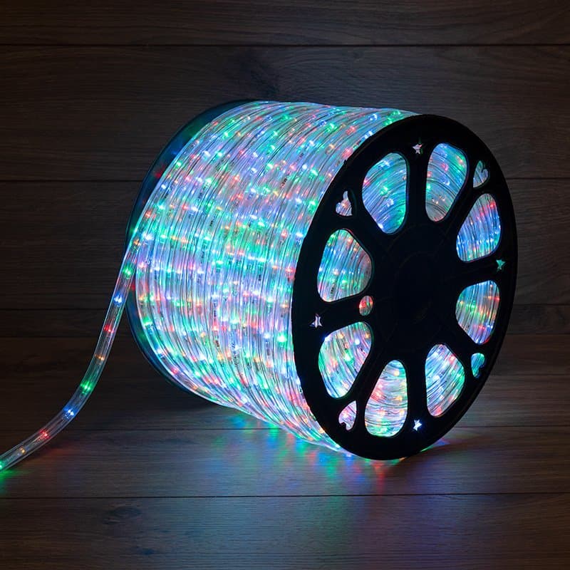NEON-NIGHT Дюралайт LED, свечение с динамикой (3W) - мульти (RYGB), 36 LED/м, бухта 100м 121-329