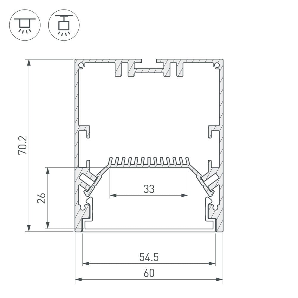 Arlight Угол SL-LINE-6070-135 (Металл) 030138 — миниатюра 3