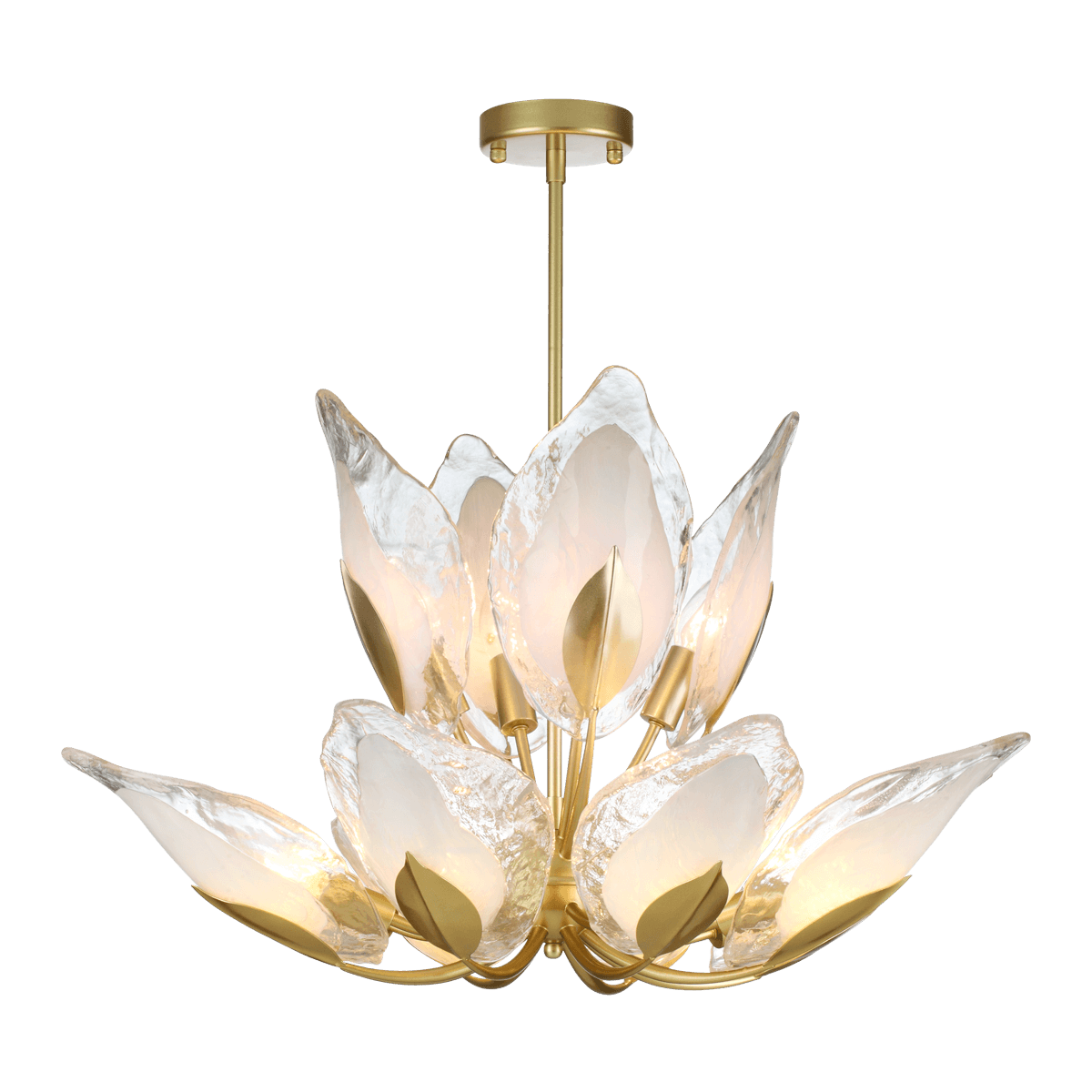 Odeon Light 4924/12 HALL ODL22 371 матов.золотой/белый/стекло Люстра E14 12*40W MOKARTA — миниатюра 2