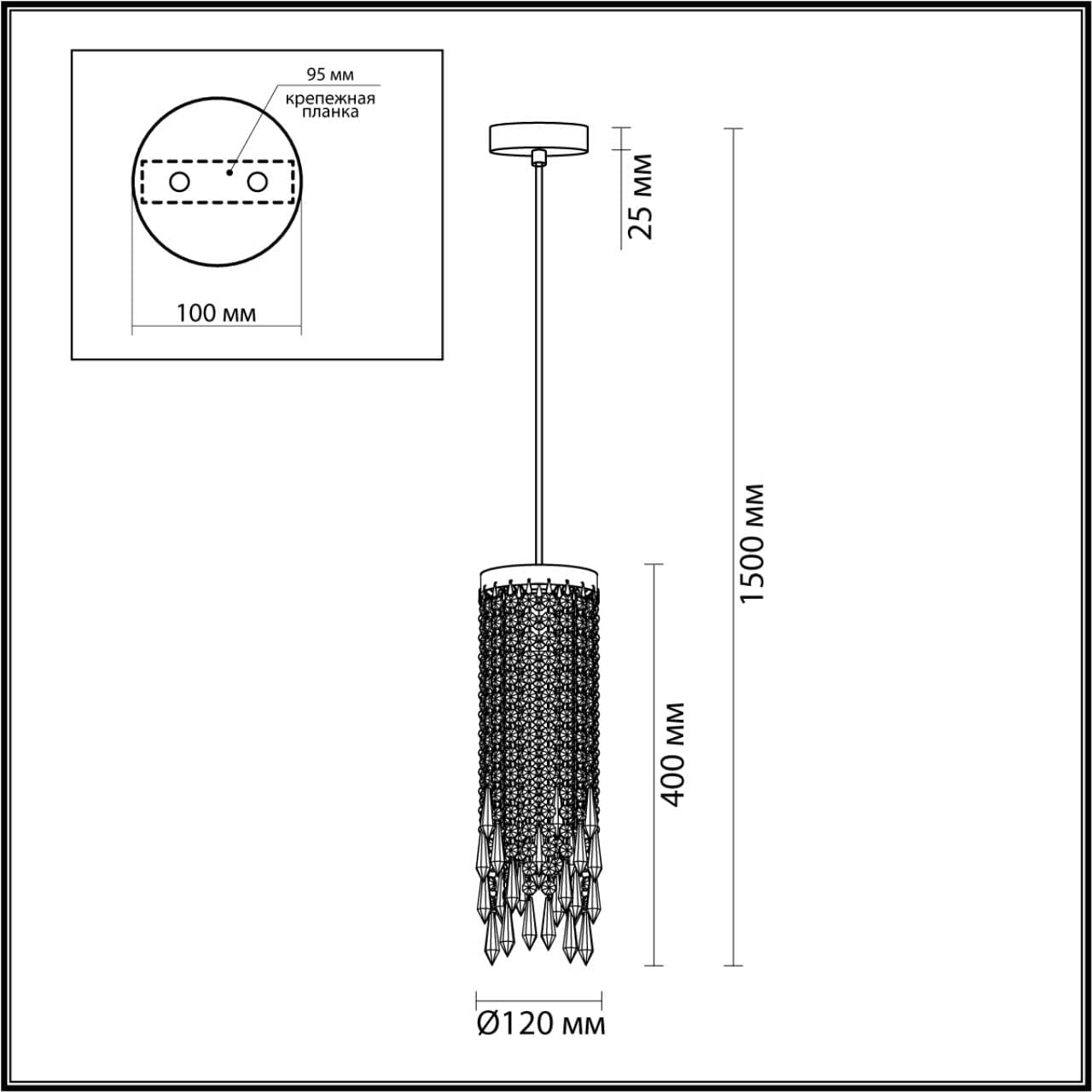 Odeon Light 5028/1 MODERN ODL23 431 золотой/прозрачный металл/хрусталь Подвес E14 1*40W CHOKKA — миниатюра 2