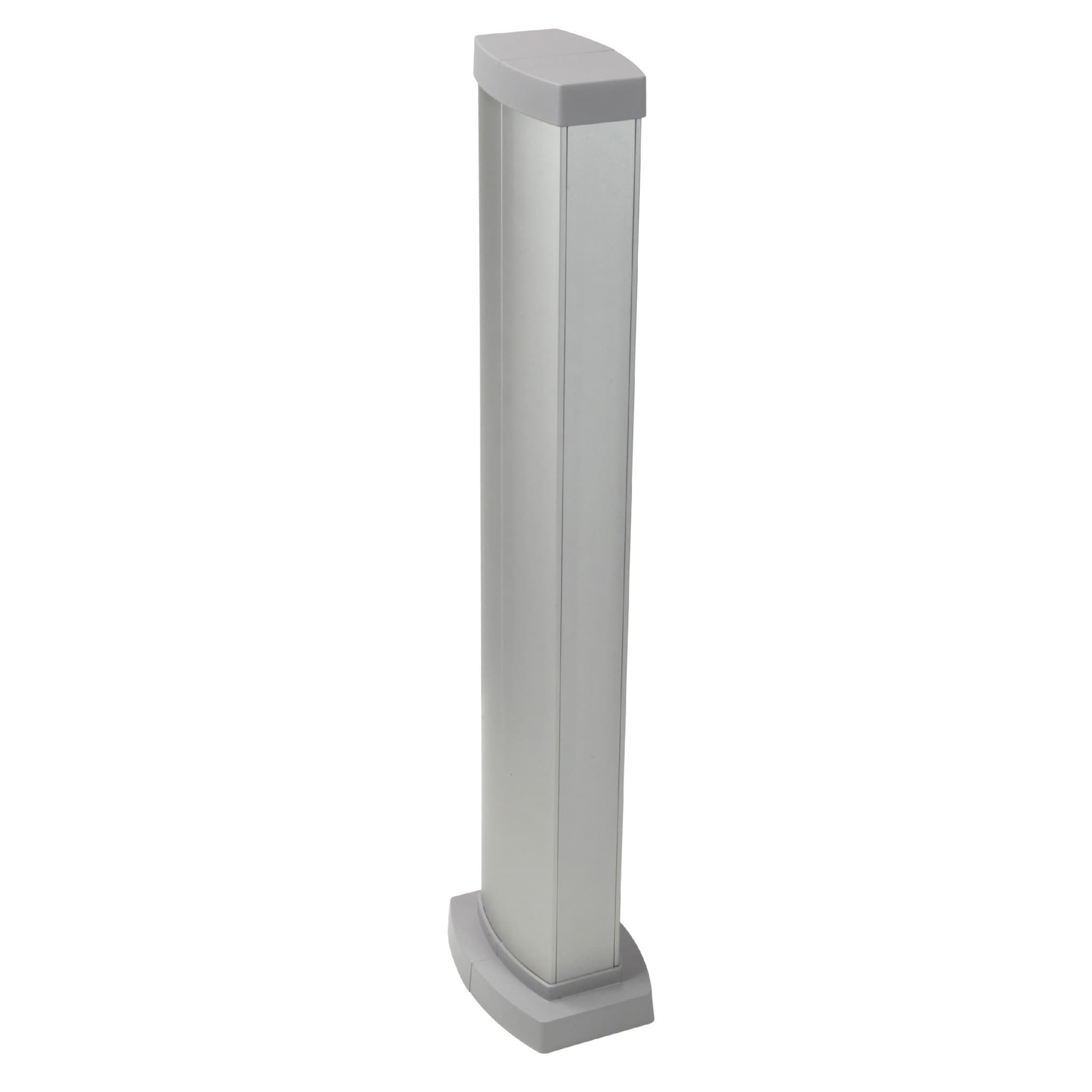 Legrand Snap-On мини-колонна алюминиевая с крышкой из алюминия, 2 секции, высота 0,68 метра, цвет алюминий 653024