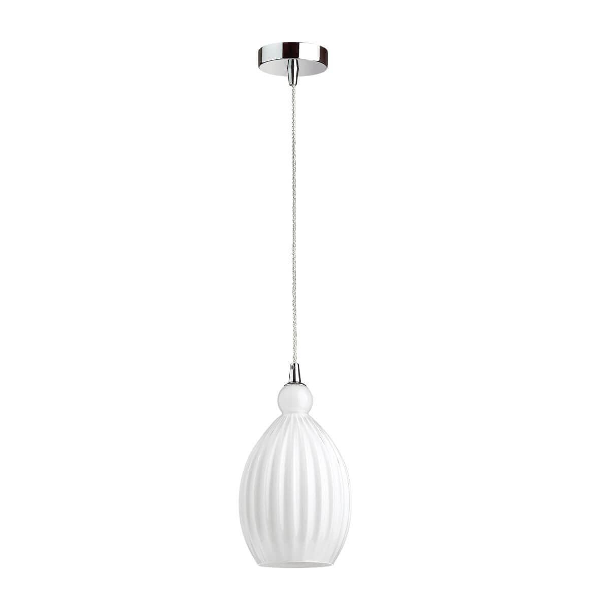 Odeon Light 4775/1 ODL21 белый/хром Подвес E27 60W STORZO