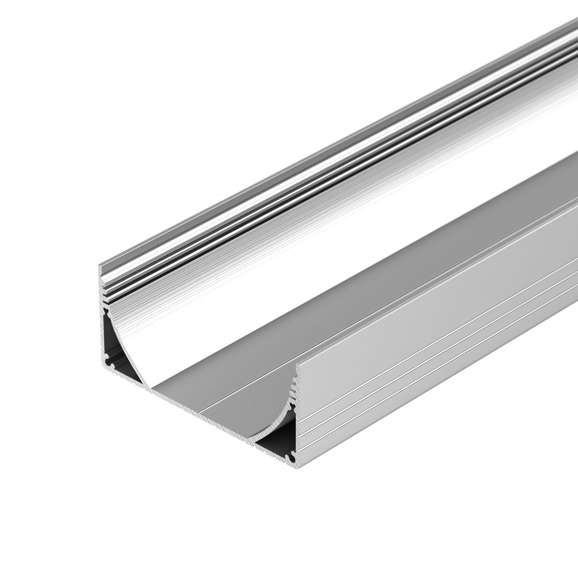 Arlight Профиль с экраном ALU-POWER-W80N-2000 ANOD+FROST (Алюминий) 019097 — миниатюра 3