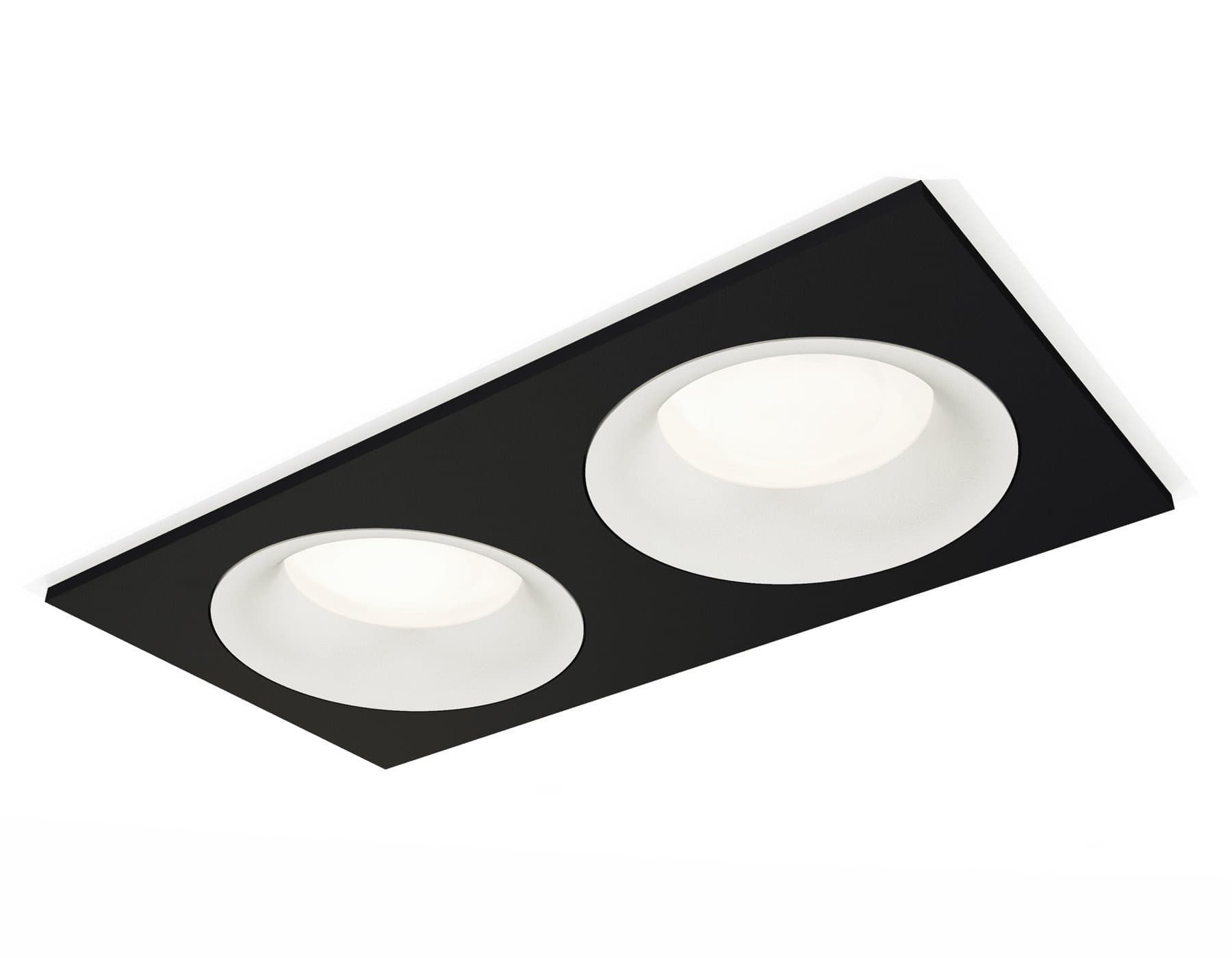 Ambrella Комплект встраиваемого светильника XC7636001 SBK/SWH черный песок/белый песок MR16 GU5.3 (C7636, N7010) — миниатюра 1