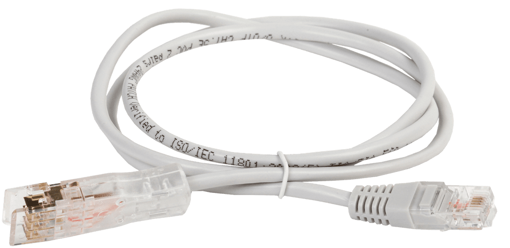 IEK ITK Патч-корд 110-RJ45 4 пары, кат.5Е, 2м, серый PC01-11045-4P2M — миниатюра 2