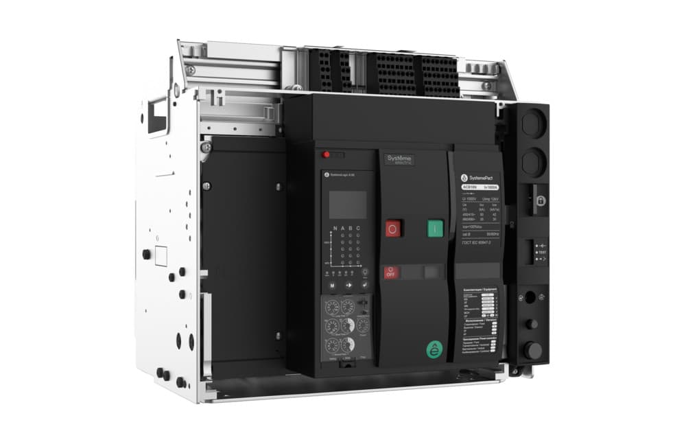 Systeme Electric Автоматический выключатель SPA1 1000A 50KA 4P вык. ГП 6.0H SGR. 4NO+4NC MCH+XF+MX AC230V