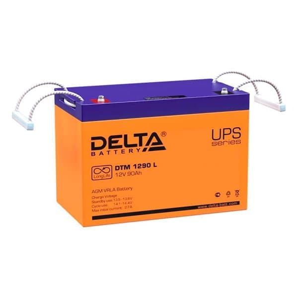 Delta Аккумуляторная батарея DTM 1290 L 12В/90Ач