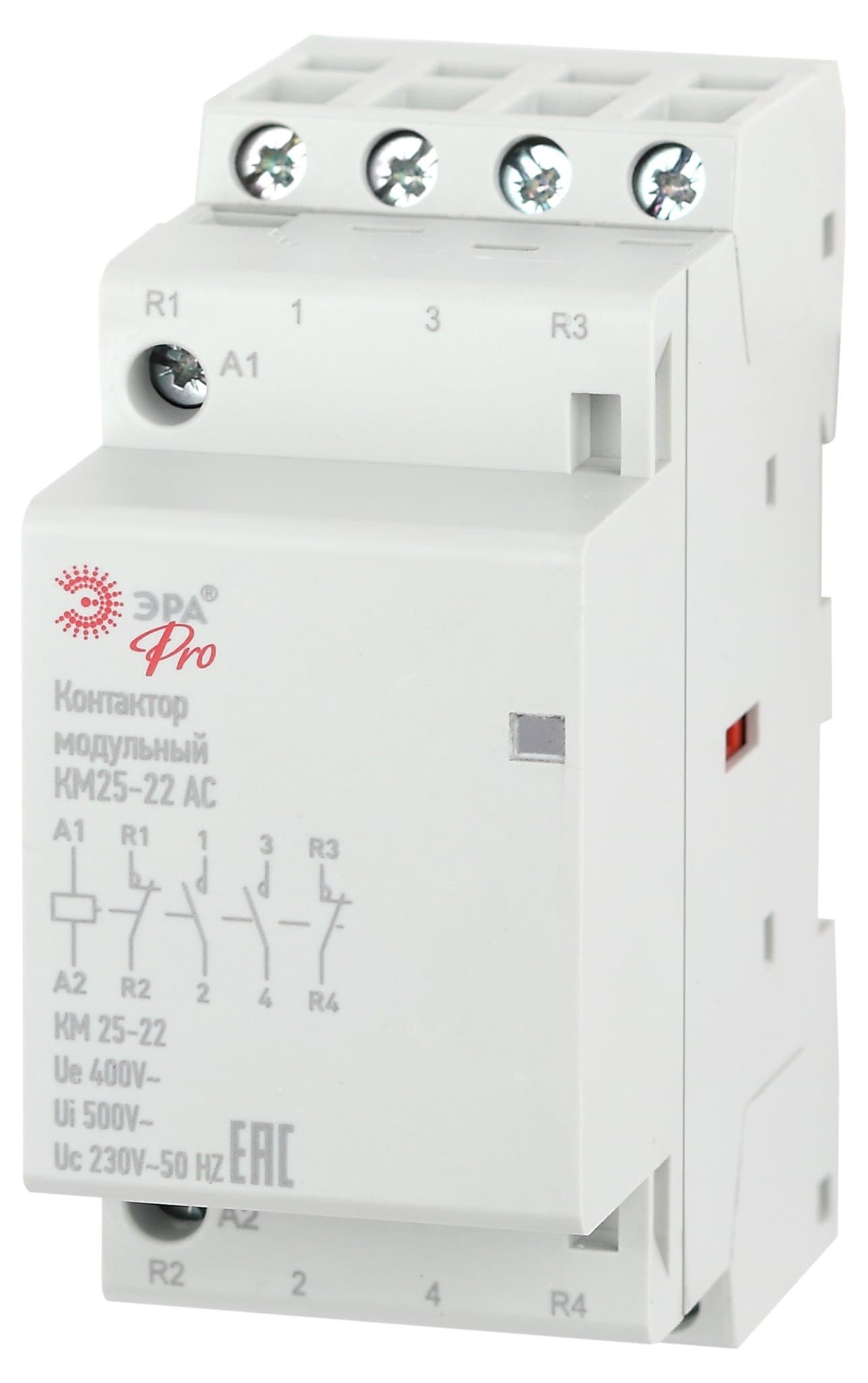 ЭРА NO-902-299 Pro Контактор модульный КМ25-22 AC (6/60/1800)