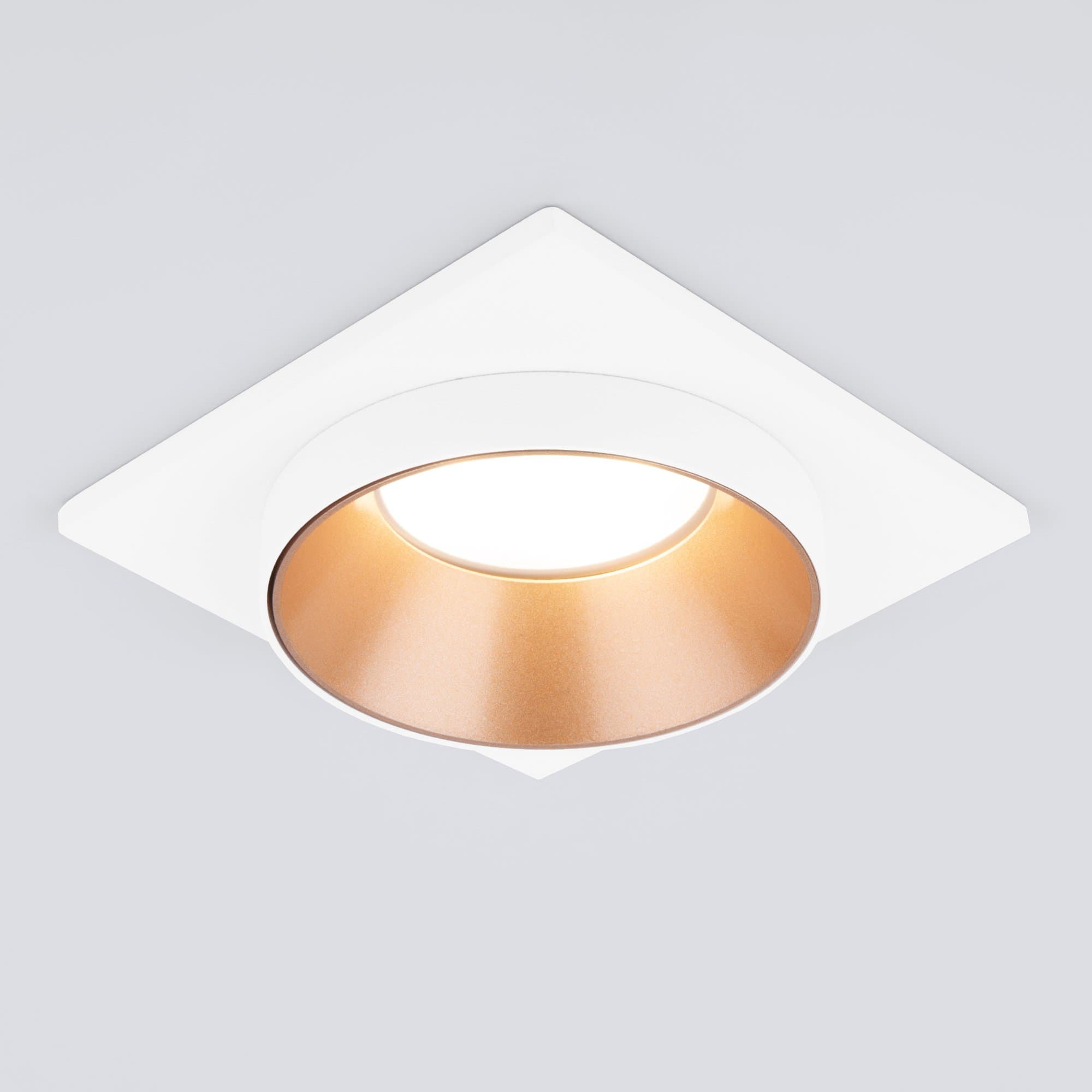 Elektrostandard 116 MR16/светильник встраиваемый/ золото белый a053346