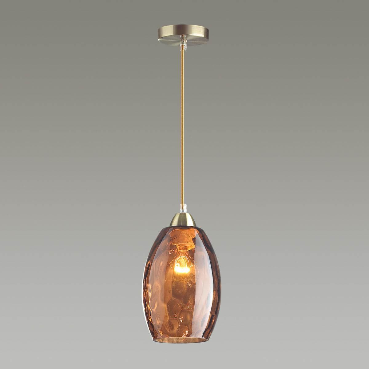 Lumion 4485/1 LN20 античная бронза, коричневый Подвес E27 60W 220V SAPPHIRE — миниатюра 3