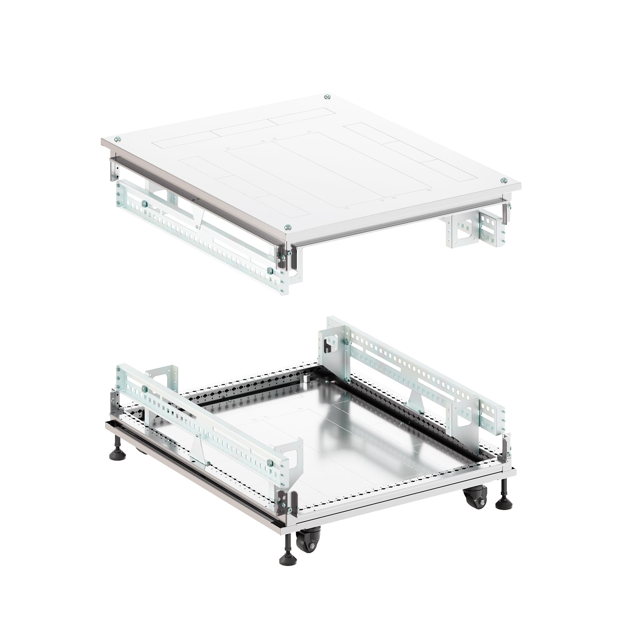 DKC Крыша основание преперфорированные IT-CQE 800x600, RAL7035 — миниатюра 2