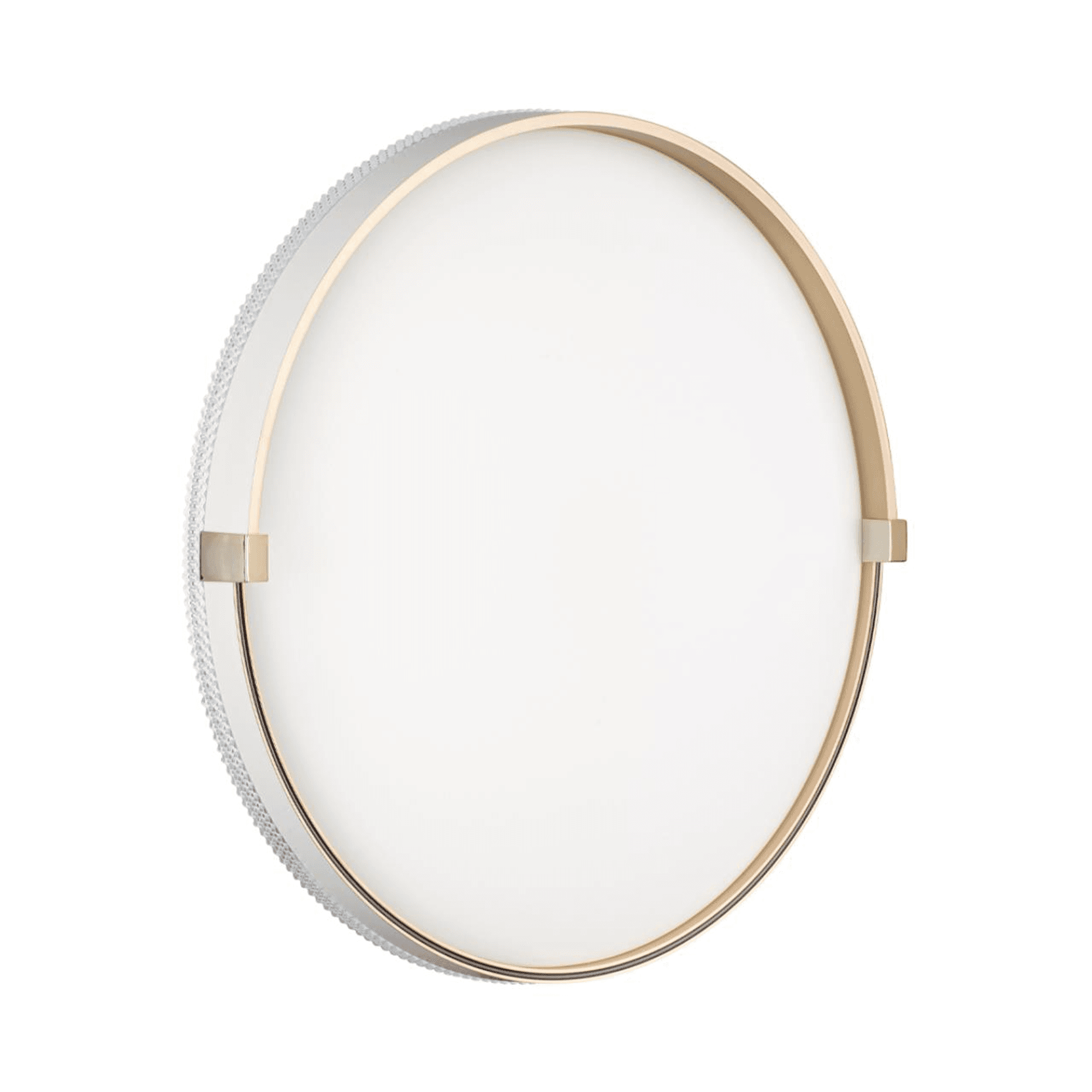 Sonex 7646/DL PALE SN Светильник пластик/белый/золотой LED 48Вт 4000К D390 IP43 OLIDI WHITE
