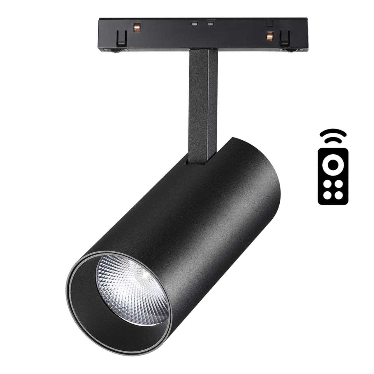 Novotech 358632 SHINO NT21 000 черный Трековый низковольтный св-к диммируемый с ДУ, со сменой цв.температуры IP20 LED 3000~6500К 20W 48V FLUM