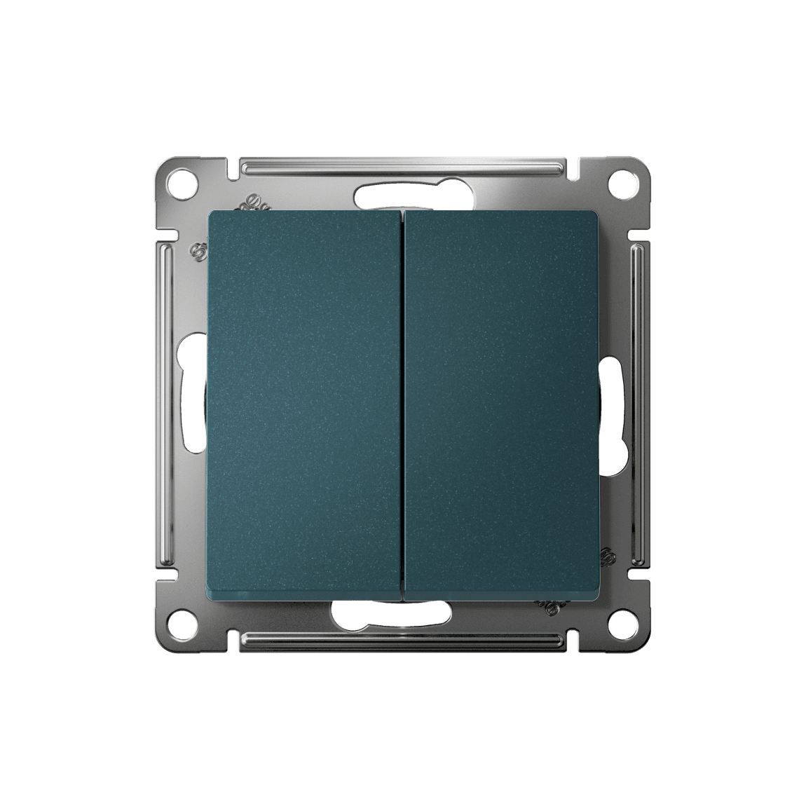 Systeme Electric AtlasDesign Изумруд Переключатель 2-клавишный, сх.6/2, 10АХ, мех., быстрозажим. клем. — миниатюра 4