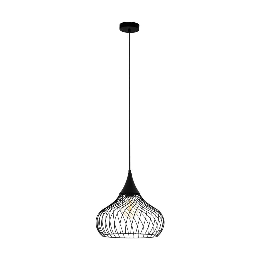 Eglo 43344 Подвес STAVERTON, 1х60W(E27), 365, H1100, сталь, черный