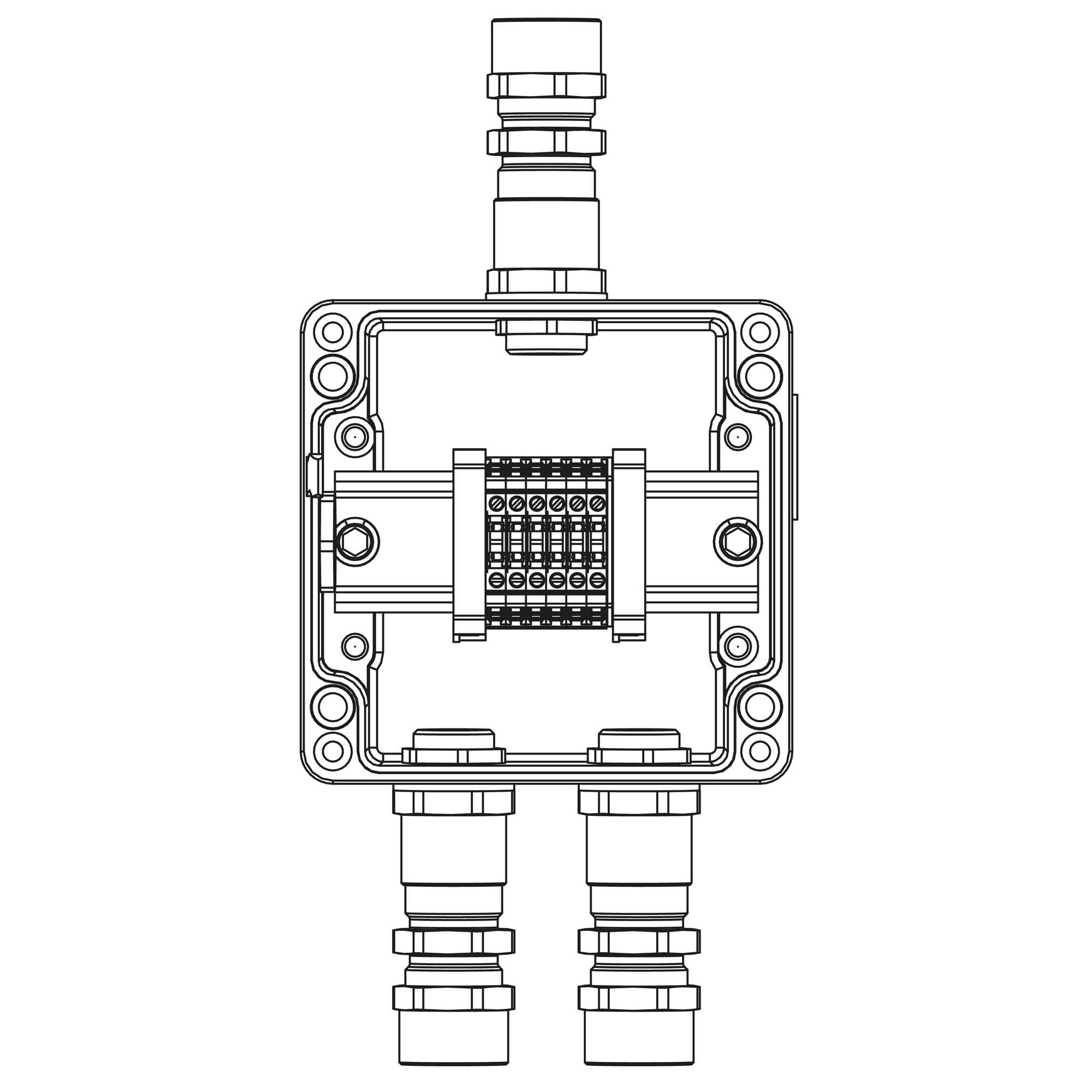 DKC TBE-A-12-(6xCBC.2)-2xKA2MHK(A)-1xKA2MHK(C)1Ex e IIC Т5 Gb / Ex tb IIIC T95°C Db IP66