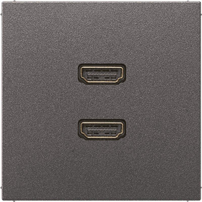 JUNG 2 x HDMI, антрацит MAAL1133AN