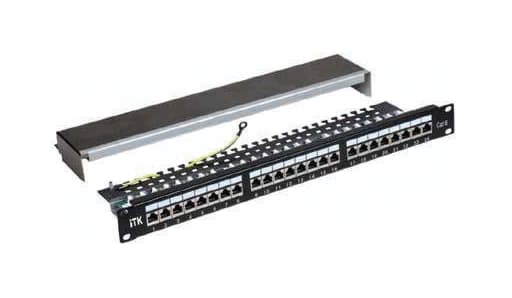 IEK ITK 1U патч-панель кат.6 UTP, 24 порта (Dual) PP24-1UC6U-D05 — миниатюра 2