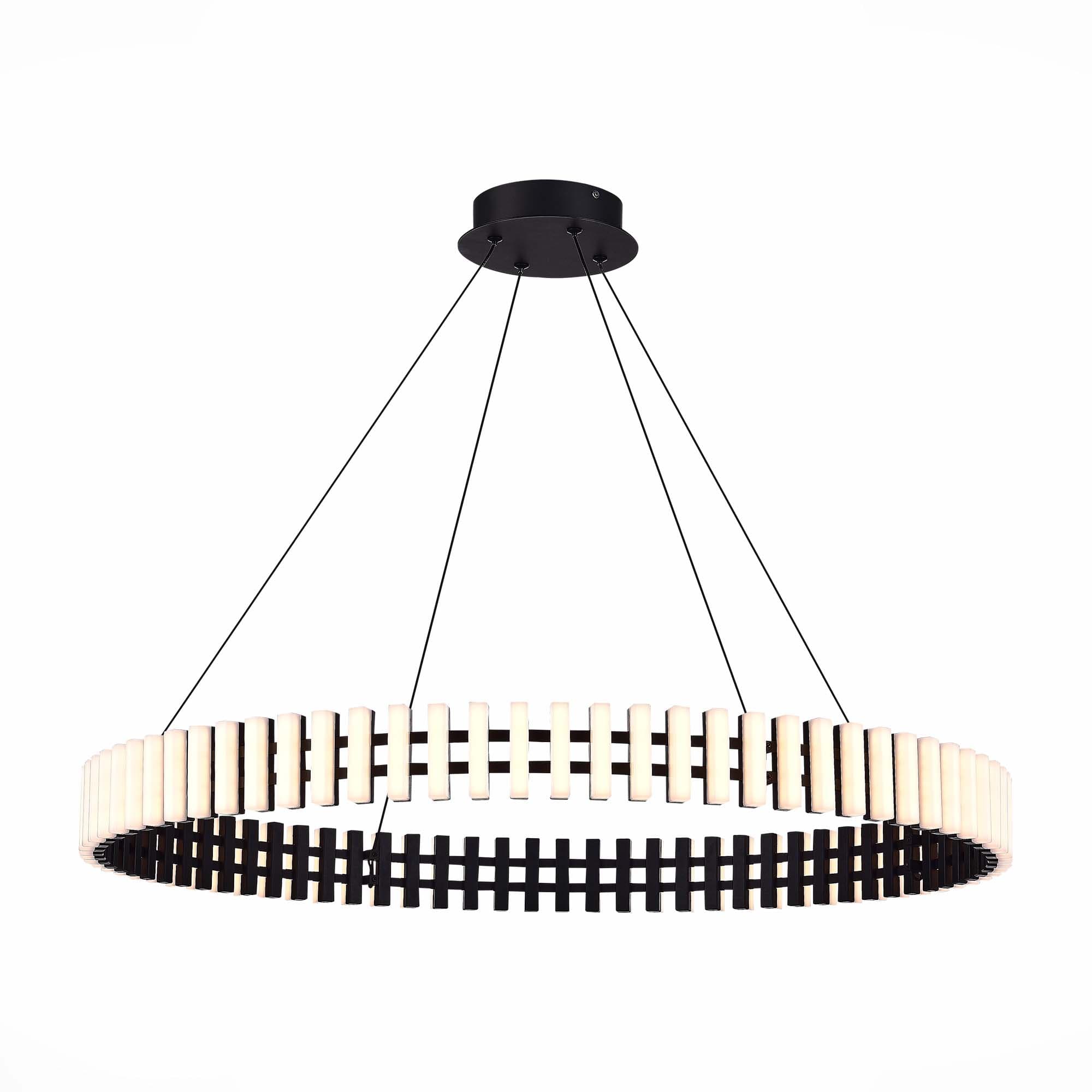 ST LUCE SL6203.403.50 Люстра подвесная Черный/Белый LED 1*50W 3000K