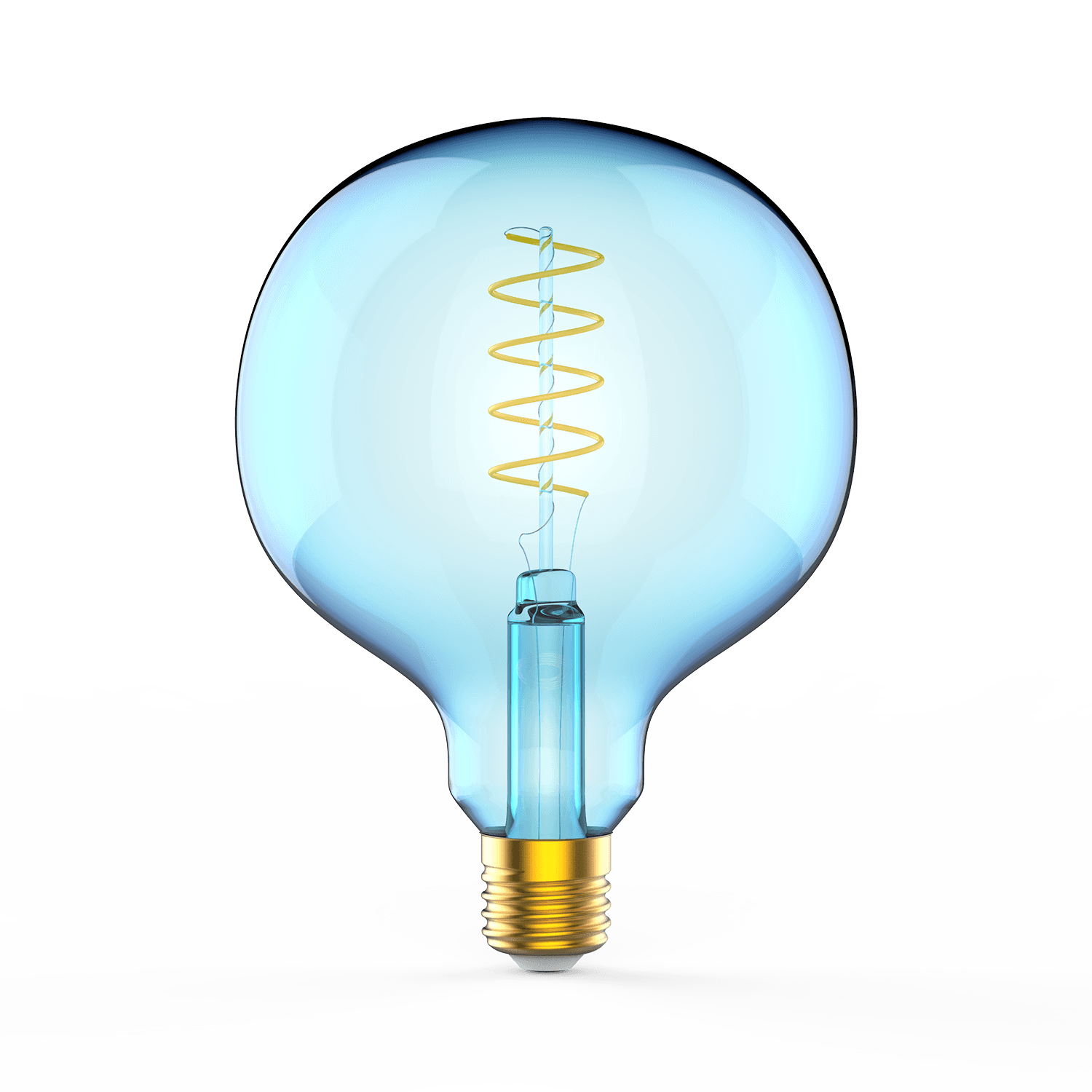 Gauss Лампа Filament G125 5W 190lm 1800К Е27 sky blue flexible LED 1013802105 — миниатюра 3