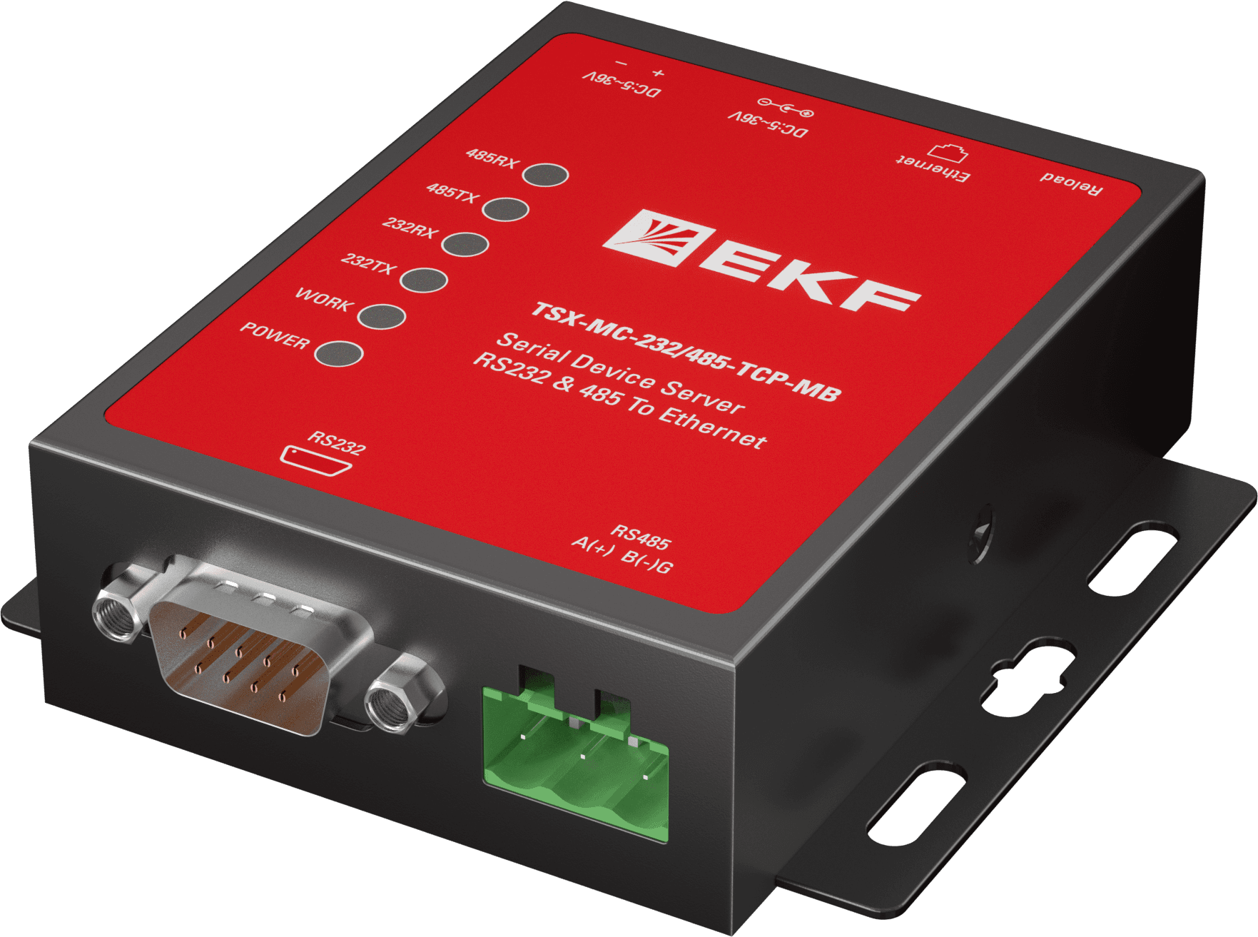 EKF Преобразователь RS-232/485 в Ethernet, Modbus TCP/RTU/ASCII TSX