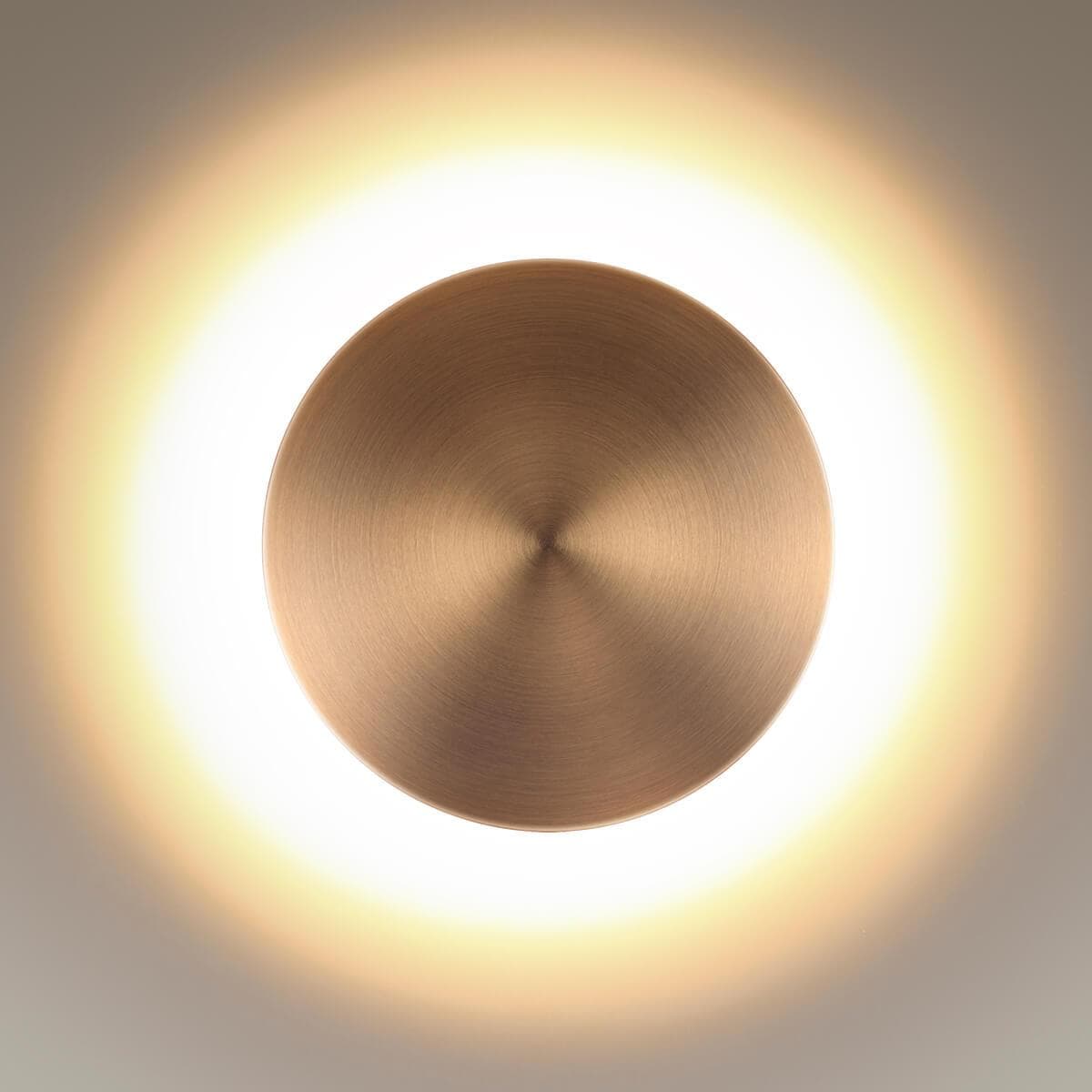 Odeon Light 3871/12WL ODL19 175 античная бронза/металл Настенный светильник LED 12W 840Лм 3000К ECLISSI — миниатюра 2