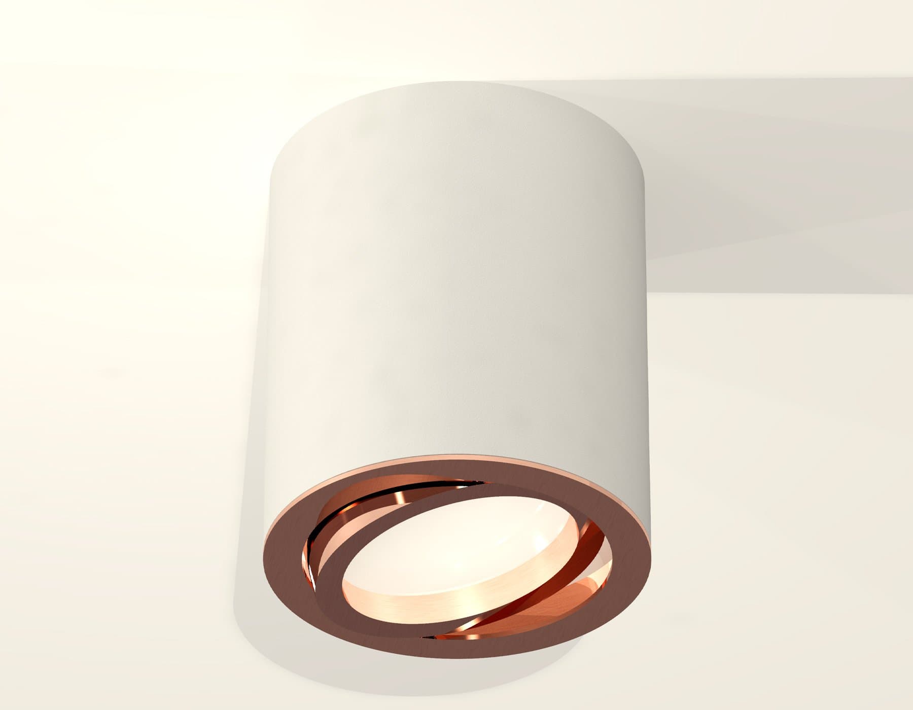 Ambrella Комплект накладного поворотного светильника XS7421004 SWH/PPG белый песок/золото розовое полированное MR16 GU5.3 (C7421, N7005) — миниатюра 2