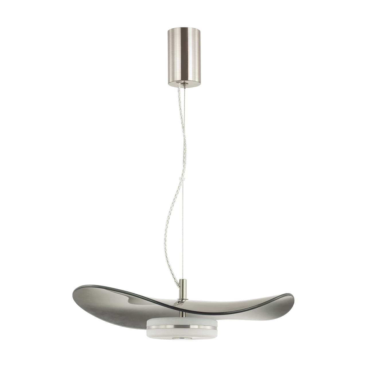 Odeon Light 4859/13L L-VISION ODL_EX21 никель/черный/стекло Подвес LED 1*13W 4000K FLUENT — миниатюра 1