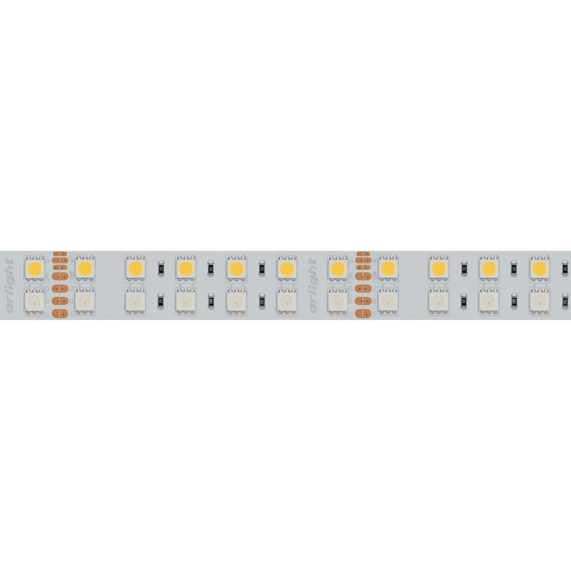Arlight Светодиодная лента RT 2-5000 24V RGB-White 2x2 (5060, 720 LED, LUX) (32 Вт/м, IP20) 011823(1) — миниатюра 7