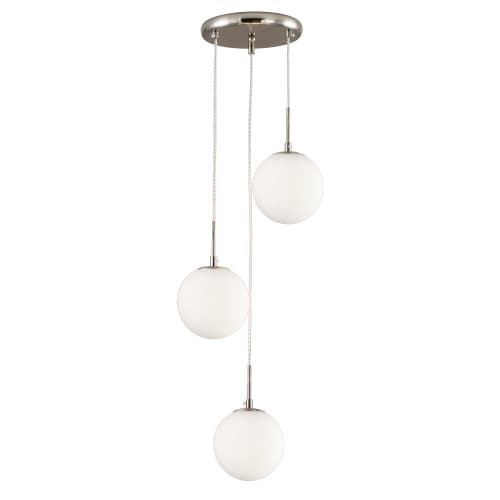 CITILUX CL102034 Томми Хром Матовый+ Белый Светильник Подвес — миниатюра 1