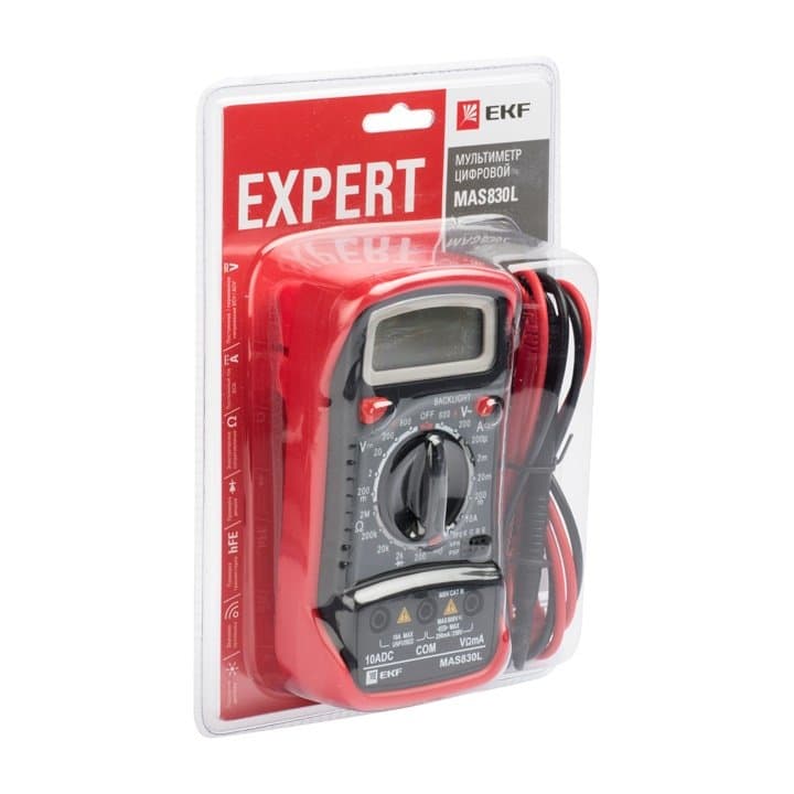 EKF PROxima Мультиметр цифровой MAS830L Expert — миниатюра 6