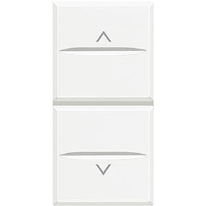 BT Axolute Белый Переключатель 2-х кнопочный 16А 1Р 1-0-2 HD4027