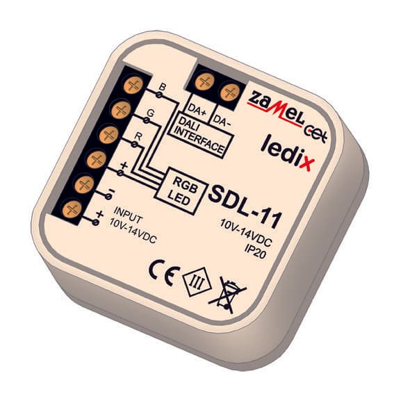 Zamel Контроллер DALI для RGB светильников, в монт.коробку SDL-11