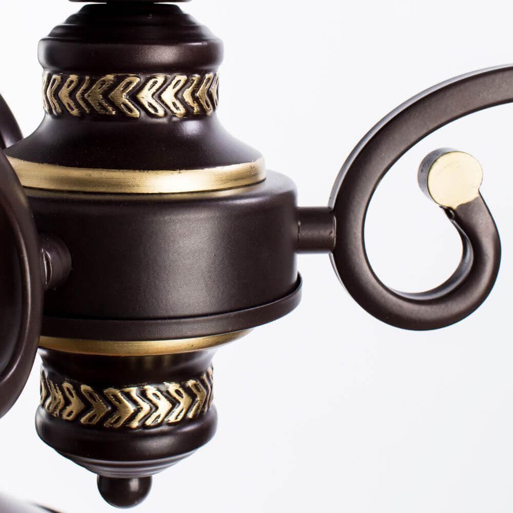 Arte Lamp Grazioso Коричневая/Прозрачная Люстра 3x60W 3xE27 A4577PL-3CK — миниатюра 4