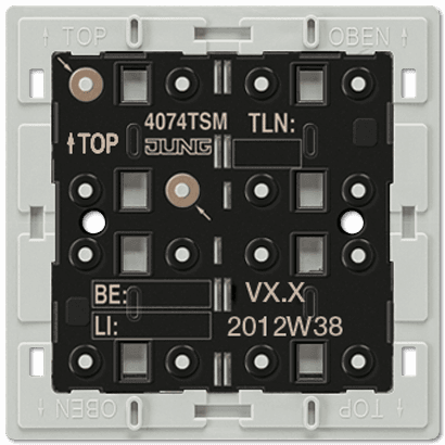 JUNG KNX Кнопочный модуль стандартный 4гр 4074TSM