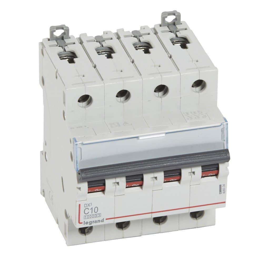 Legrand DX3 Автоматический выключатель 4P 10A (С) 10kA/16kA 409334 — миниатюра 1