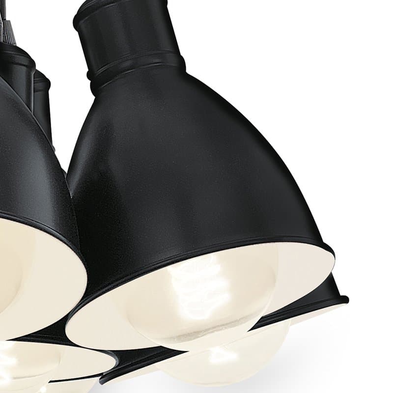 Eglo Подвес PRIDDY, 7х60W (E27), Ø385, H1100, сталь, черный 49467 — миниатюра 2
